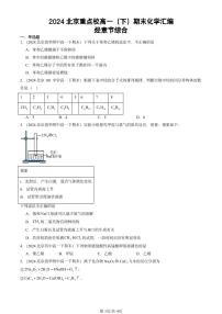 2024北京重点校高一（下）期末真题化学汇编：烃章节综合