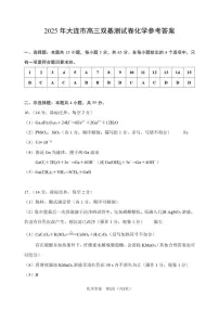 辽宁省大连市2024-2025学年高三上学期期末双基测化学试卷及答案