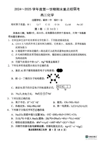 天津市五区县重点校2024-2025学年高三上学期1月期末化学试卷【含答案】