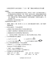 云南省昆明市2025届高三“三诊一模”摸底诊断测试化学试题