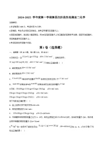 陕西省西安市部分学校2024-2025学年高二上学期第四次阶段性检测化学试卷（含答案）