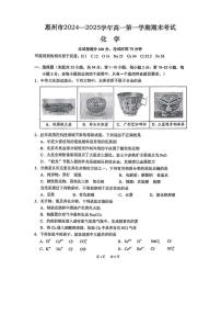 广东省惠州市2024-2025学年高一上学期1月期末考试 化学试题