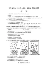 四川省内江市2024-2025学年高一上学期期末检测化学试题
