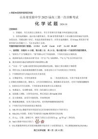 山东省实验中学2024-2025学年高三上学期第一次诊断考试化学试题（PDF版，含答案）