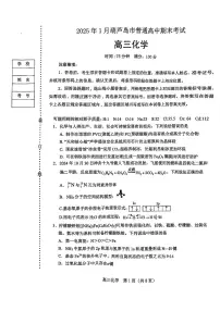 辽宁省葫芦岛市2024-2025高三上学期期末化学试卷及答案