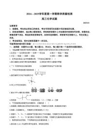 山东省青岛市2024-2025高三上学期期末化学试卷及答案