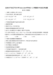 北京市平谷区平谷中学2024-2025学年高二上学期期中考试化学试题(含解析)