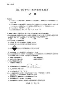 山东省名校教研共同体2024-2025学年高三下学期开学考试 化学试题（图片版，含答案）