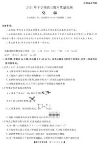2025湖南省五市高三上学期1月期末试题化学PDF版含解析