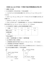 河南省2024-2025学年高二下学期开学适应性模拟测试化学练习卷