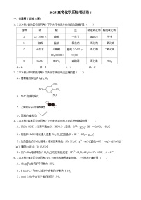 2025高考化学解密 压轴卷训练5（Word版附解析）