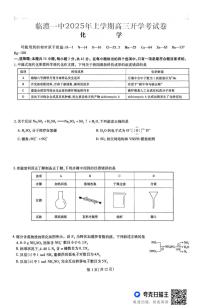 湖南省常德市临澧县第一中学2024-2025学年高三下学期开学考考试化学试题