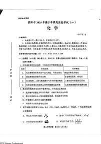 2025届贵阳市高三年级下学期2月适应性考试（一）化学试题+答案