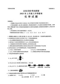 山东省2024-2025学年高三下学期开学考试化学试题