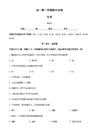 北京市清华附中2024-2025学年高一上学期期末化学试题（含答案）