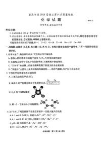 2025届重庆市南开中学高三下学期2月第六次质量检测化学试题及答案