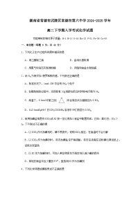 湖南省常德市第六中学2024-2025学年高三下学期开学考试化学试题（含答案）