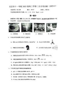 2025北京十一学校高三（上）2月月考化学