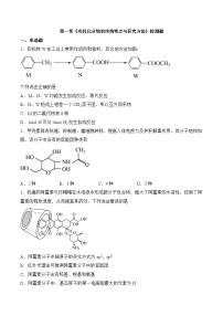 高中人教版 (2019)第一节 有机化合物的结构特点课时作业
