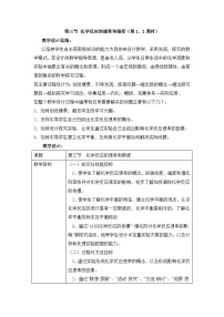 高中化学人教版 (新课标)必修2第三节 化学反应的速率和限度教学设计