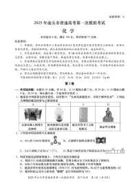 广东省汕头市2024-2025学年高三下学期第一次模拟考试化学试卷（PDF版附答案）