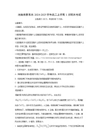 河南省新未来2024-2025学年高二上学期1月期末考试化学试卷（解析版）