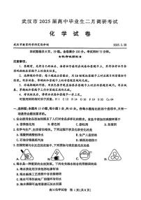 2025年武汉高三下学期2月化学试题