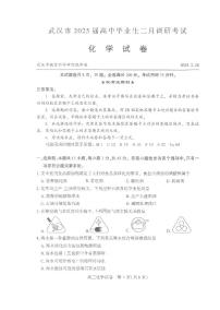 武汉市2025届高三下学期高考二月调研考试化学试题及答案