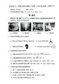 2025北京十一学校高三下2月月考化学试卷及答案