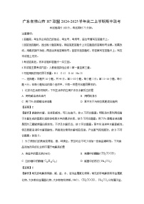 广东省佛山市H7联盟2024-2025学年高二上期中联考化学试卷(解析版)