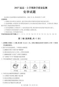 四川省宜宾市重点高中2024-2025学年高一上学期1月期末质量检测化学试题PDF版含答案