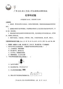 广西部分学校2025届高三下学期2月联考化学试题+答案
