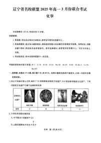 辽宁省名校联盟2024-2025学年高一下学期3月份联合考试化学试题