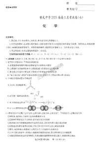 湖南省长沙市雅礼中学2024-2025学年高三下学期3月月考卷（七）化学试题