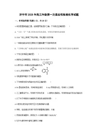 山东省济宁市2025届高三下学期第一次适应性检测化学试题（含答案）