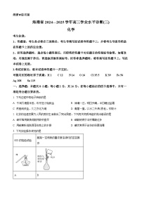 海南省2024-2025学年高三下学期第三次检测考试（一模）化学试题（含答案）