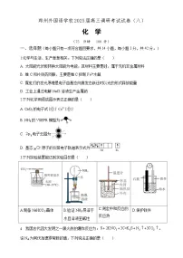 河南省郑州外国语学校2024-2025学年高三下学期调研考试（八）化学试卷（含答案）