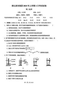 湖南雅礼集团2024-2025学年高二下学期3月月考化学试题+答案