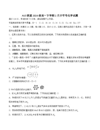 安徽省A10联盟2024-2025学年高一下学期2月开年考试化学试卷（Word版附答案）