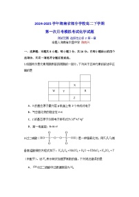 海南省部分学校2024-2025学年高二下学期第一次月考模拟考试 化学试题【含答案】