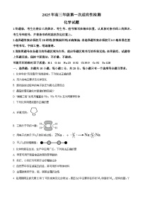 山东省青岛市2024-2025学年高三下学期第一次适应性检测化学试题（含答案）