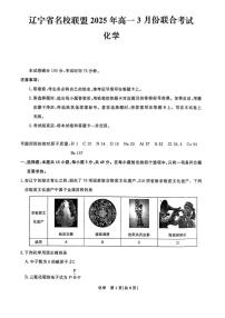 辽宁省名校联盟2024-2025学年高一下学期3月联合考试化学试题（图片版，含解析）