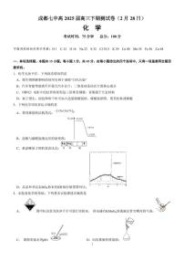 四川成都七中2025届高三下学期测试化学试卷（含答案）