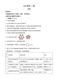 湖南省长沙市第十一中学2025届高三下学期一模化学试卷（Word版附解析）
