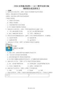 2024北京重点校高一（上）期中真题化学汇编：物质的分类及转化2