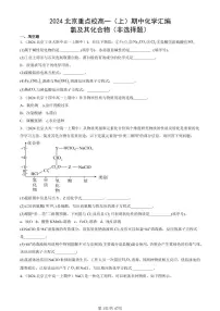 2024北京重点校高一（上）期中真题化学汇编：氯及其化合物（非选择题）