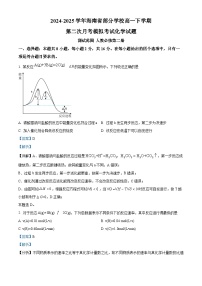 海南省部分学校2024-2025学年高一下学期第二次月考模拟考试化学试题（解析版）