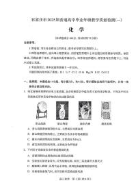 河北石家庄一模2025届普通高三教学质量检测一化学（含答案）