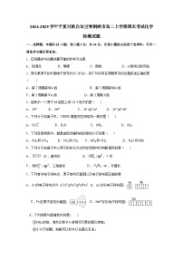 2024-2025学年宁夏回族自治区青铜峡市高二上学期期末考试化学检测试题（附答案）