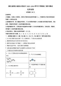 湖北省部分省级示范高中2023-2024学年高二下学期4月期中测试化学试题（Word版附解析）